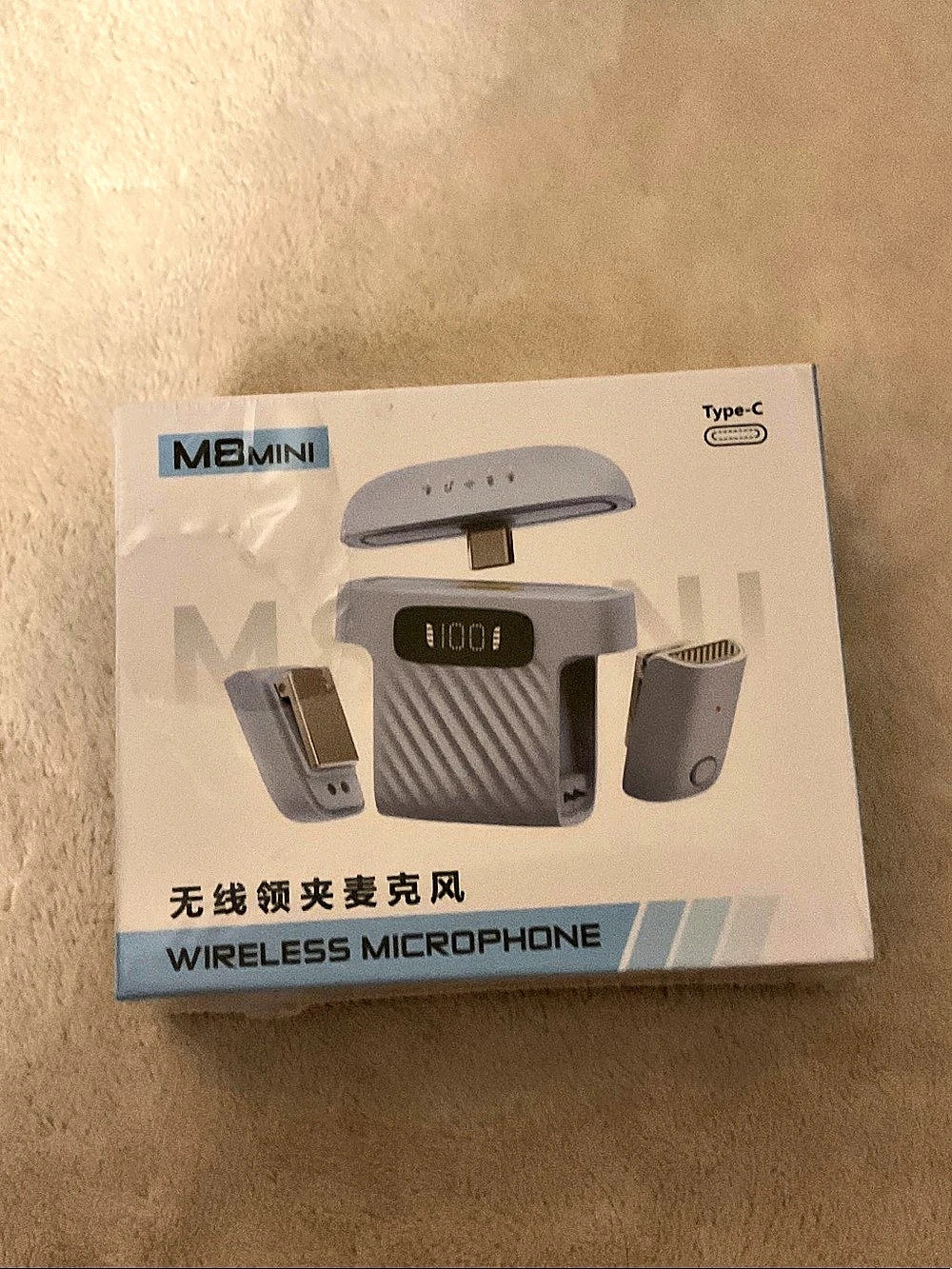 ME Mini M8 Mini Wireless Microphone Type-C Gray NWT